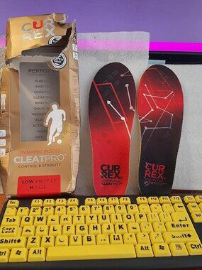 NEW Box ! Currex CleatPro Low Insoles MultiColor SzM(M7-8.5/W8.5-10)EU39.5-41.5)